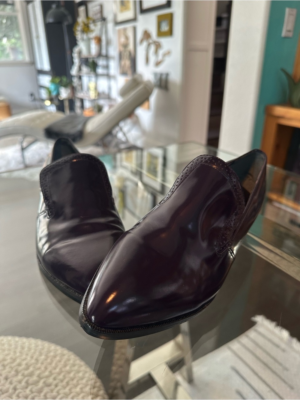 Marc Fisher deep purple pointed Slip-On Loafers, size 8.5 - Picture 12 of 13